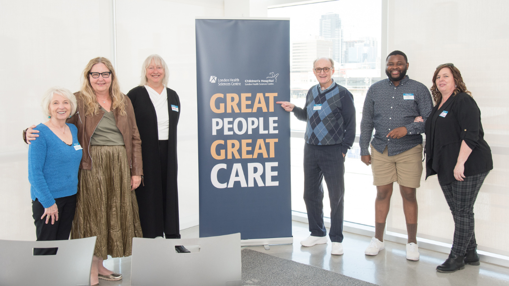 Patient and Family Partners at a recognition event for their dedication to LHSC