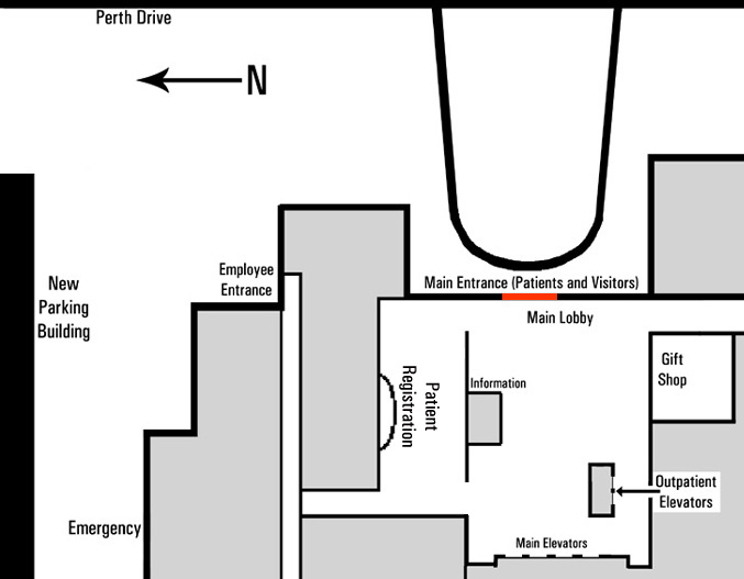 University Hospital London Map