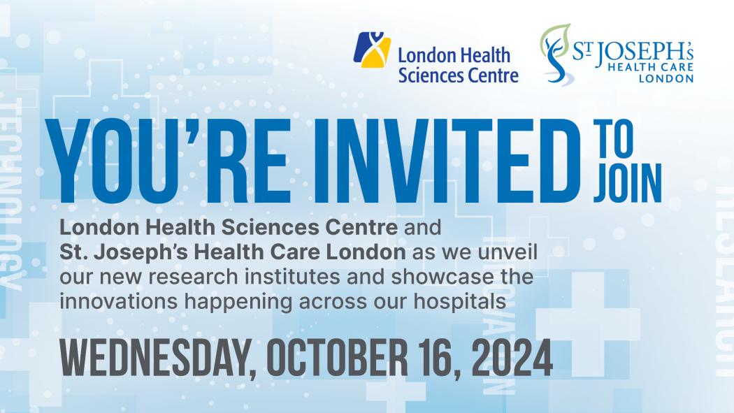 An invitation graphic with the date and location of the launch events.